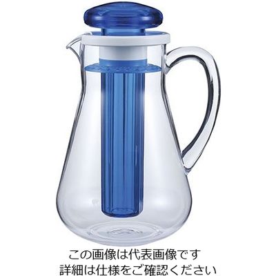 三宝産業 UK アクリルウォーターピッチャーカラー 1.9L ブルー 63-5710-89 1個（直送品）
