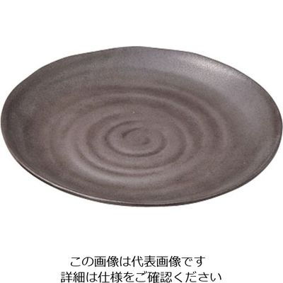 マイン メラミンウェア 茶 丸皿 φ24 M11-561 1個 63-5717-10（直送品）