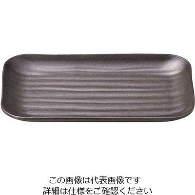 マイン メラミンウェア 茶 角皿 小 M11-573 1個 63-5717-19（直送品）