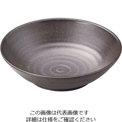 マイン メラミンウェア 茶 丸深皿 中 M11-567 1個 63-5717-26（直送品）