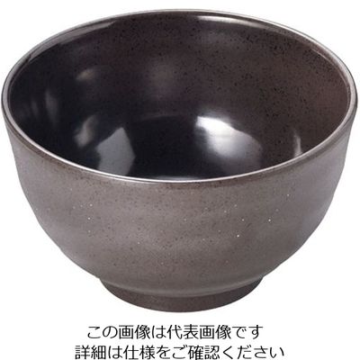マイン メラミンウェア 茶 どんぶり 小 M11-577 1個 63-5717-29（直送品）