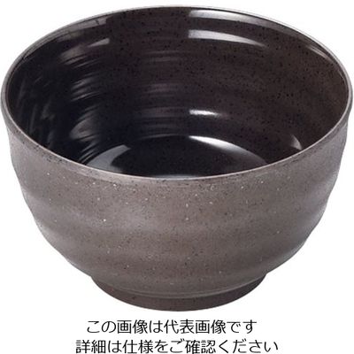 マイン メラミンウェア 茶 飯器 小 M11-579 1個 63-5717-31（直送品）