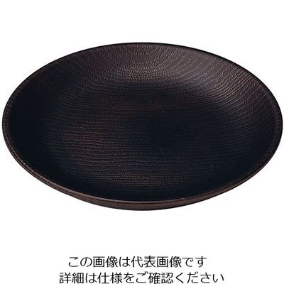 遠藤商事 WOOD ワンプレート 15cm ダークブラウン 63-5717-94 1個（直送品）