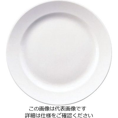 ウェッジウッド ホワイトコノート フラットプレート 27cm 3106 1個 63-5719-63（直送品）