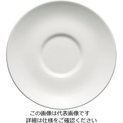 ウェッジウッド ホワイトコノート スープソーサー 16.5cm 3330 1個 63-5719-65（直送品）