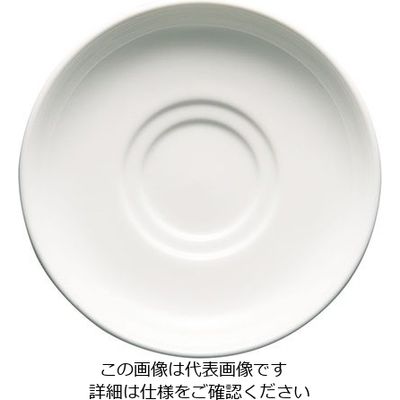 ウェッジウッド ホワイトコノート ユニバーサルソーサー 14cm 1025 1個 63-5719-67（直送品）