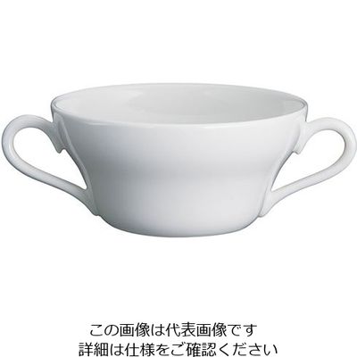 ウェッジウッド ホワイトコノート スープカップ手付 240cc 3300 1個 63-5719-72（直送品）