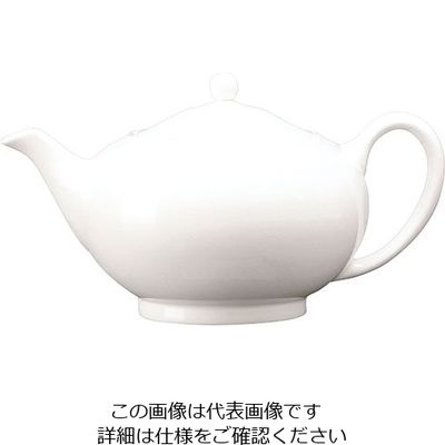 ウェッジウッド ホワイトコノート ティーポット S 3716 1個 63-5719-73（直送品）
