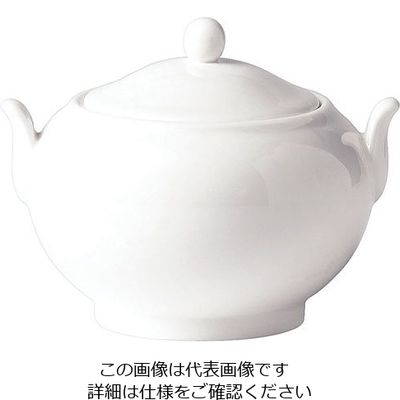 ウェッジウッド ホワイトコノート シュガーポット 3710 1個 63-5719-74（直送品）