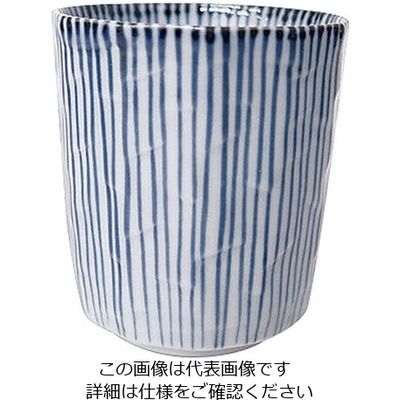 遠藤商事 染付呉須十草面取湯呑 21208-402 1個 63-5719-81（直送品）