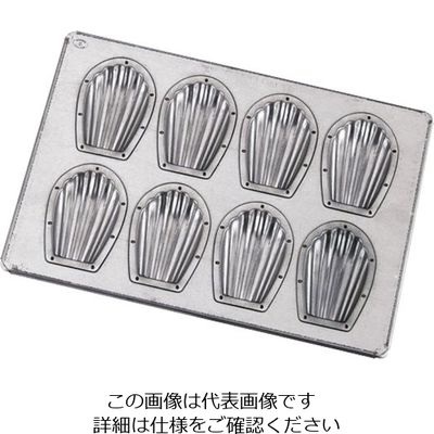 遠藤商事 シリコン加工 貝型天板 8ヶ取 63-5722-43 1個（直送品）