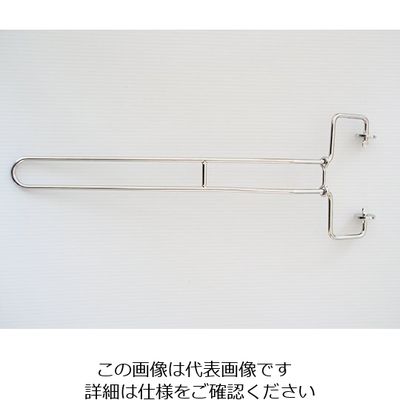 ホワイトマックス 粘着ローラー100mm巾 キャップ一体型 オールステンレス長金具 グッとかちん CR-501 1本 63-6335-75（直送品）