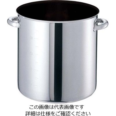 江部松商事 EBM モリブデンジIIプラス 寸胴鍋 48cm 蓋無 ノンスティック 63-7095-41 1個（直送品）