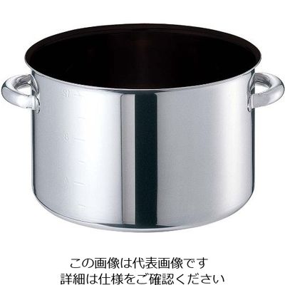 江部松商事 EBM モリブデンジIIプラス 半寸胴鍋 48cm 蓋無 ノンスティック 63-7095-42 1個（直送品）