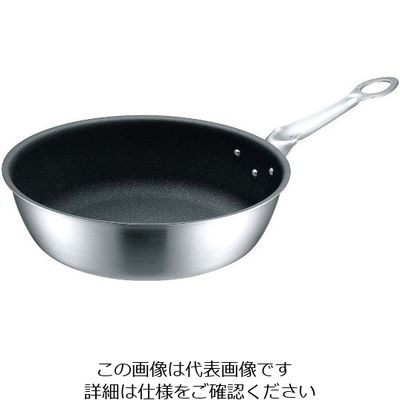 アズワン 3層鋼 セラミックコーティング深型フライパン 20cm 63-7106-69 1個（直送品）