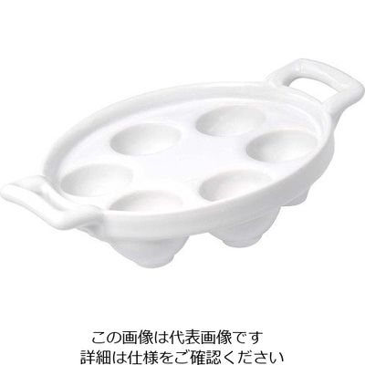 Revol レヴォル ベルキュイジーヌ エスカルゴプレート 6個取 ホワイト 614856 63-7111-67 1個（直送品）