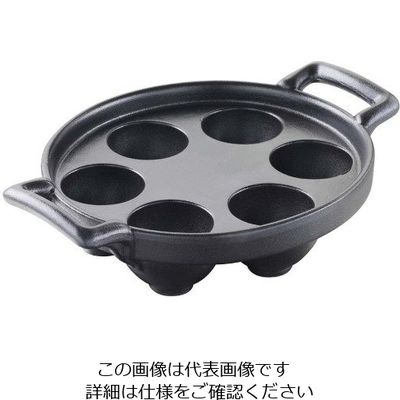 Revol レヴォル ベルキュイジーヌ エスカルゴプレート 6個取 ブラック 642096 63-7111-68 1個（直送品）