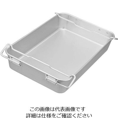 中尾アルミ製作所 アルマイト キングコンテナー 小 470×345×H100 63-7136-58 1個（直送品）