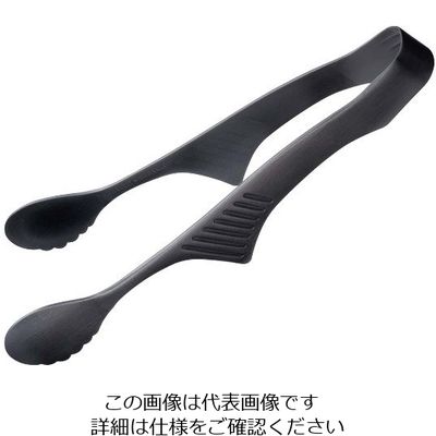 トーダイ 18ー0 黒酸化発色 クレバー レボスイーツトング 63-7127-22 1個（直送品）