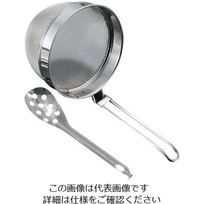 タケコシ 18ー8 共柄 万能こしセット(18ー0ステンレスレンゲ付)大 63-7127-87 1セット（直送品）