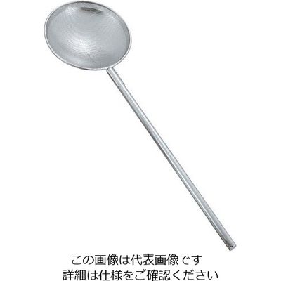 神子島製作所 18ー8 パンチング 網ヒシャク Φ25cm×柄100cm(穴径6mm) 63-7130-12 1個（直送品）