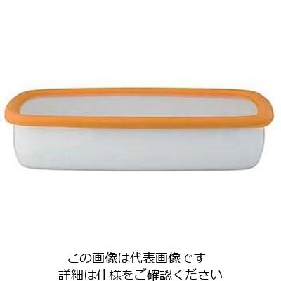 富士ホーロー コンテ ホーロー浅型角容器LL KEーLL・SY サフランイエロー 63-7133-79 1個（直送品）