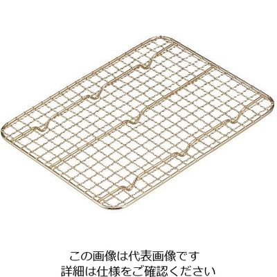 江部松商事 ステンレス 角バットアミ クリンプ目(金メッキ付)12枚取 63-7149-83 1個（直送品）