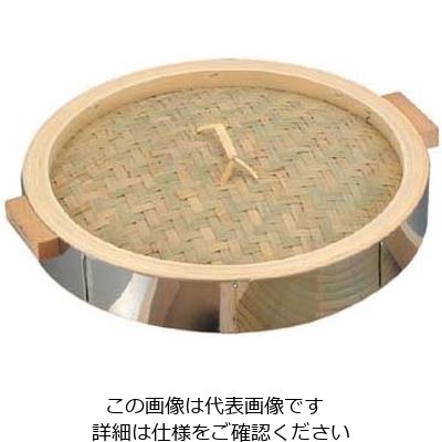 江部松商事 18ー0 中華セイロ ステンレス枠 蓋(手付)51cm 63-7143-39 1個（直送品）