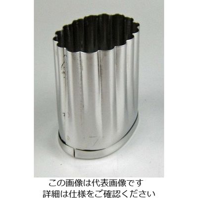 江部松商事 EBM 18ー0ステンレス パテ抜 小判菊 #4 63-7146-76 1個（直送品）