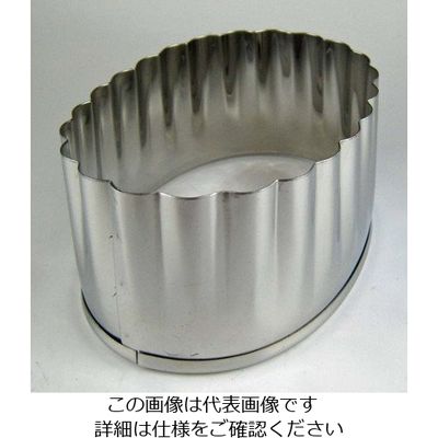 江部松商事 EBM 18ー0ステンレス パテ抜 小判菊 #10 63-7146-79 1個（直送品）