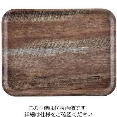 江部松商事 ヴィンテージウッド調トレー 艶消しノンスリップ MA2435E88 ダークオーク 63-7152-31 1個（直送品）