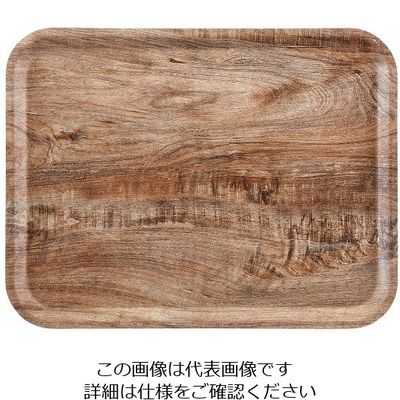 江部松商事 ヴィンテージウッド調トレー 艶消しノンスリップ MA2435E89 ライトオリーブ 63-7152-34 1個（直送品）