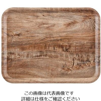 江部松商事 ヴィンテージウッド調トレー 艶消しノンスリップ MA3343E89 ライトオリーブ 63-7152-35 1個（直送品）