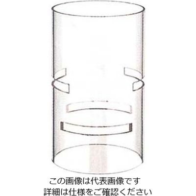江部松商事 ブッフェステーション ユニットベース クリア(連結用カット付)C1220(M)Φ120×200 63-7157-02 1個（直送品）