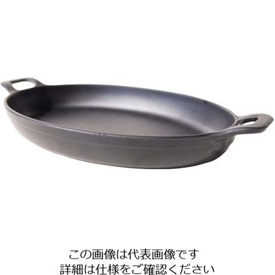 アズワン メラミン リトルシェフ ミニオーバルパン 5インチ 520605BK ブラック 63-7157-82 1個（直送品）