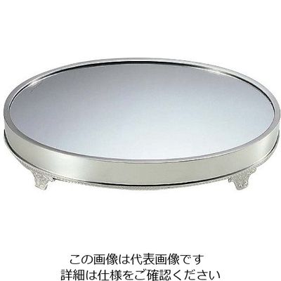 三宝産業 UK 18ー8 小判 ミラープレート(アクリル)足付無地 18インチ 63-7168-49 1個（直送品）