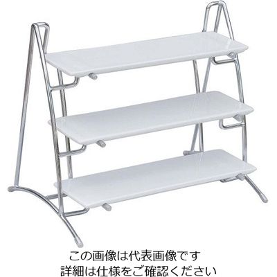 江部松商事 デザートスタンド(S)3段 PA40381 63-7165-21 1個（直送品）