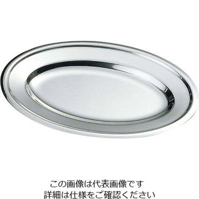 イケダ IKD 18ー8 ベビー 小判皿 模様無 10インチ 63-7166-58 1個（直送品）