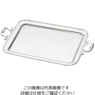 江部松商事 H 洋白 角盆 手付(唐草手)22インチ 三種メッキ 63-7167-88 1個（直送品）