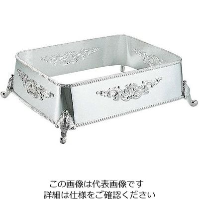 江部松商事 H 洋白 角盆飾台 28インチ用 三種メッキ 63-7168-05 1個（直送品）