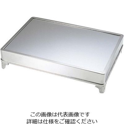 三宝産業 UK 18ー8 角 ミラープレート(アクリル)足付無地 24インチ 63-7168-21 1個（直送品）