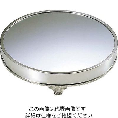 三宝産業 UK 18ー8 丸 ミラープレート(アクリル)足付無地 24インチ 63-7168-46 1個（直送品）
