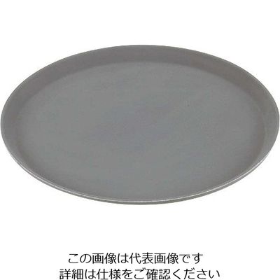 CAMBRO キャンブロ ノンスリップトレー丸 900CT(418)スティールグレー 63-7172-54 1個（直送品）