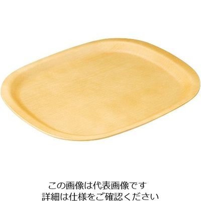 アズワン 小判木目トレー 9寸 総ナチュラル 1101503 1個 63-7173-11（直送品）