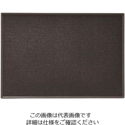 マイン PP 長角盆 415×290 黒 ノンスリップ M44ー375 63-7173-64 1個（直送品）