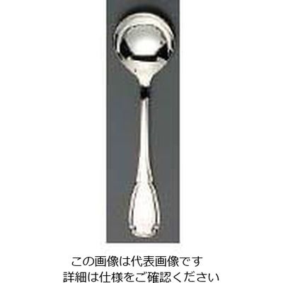 江部松商事 EBM 18ー8 ステファニー(銀メッキ付)デザートスープスプーン 63-7178-13 1個（直送品）