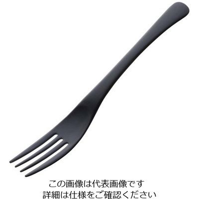 アズワン アルミ デザートフォーク アルマイト ブラック加工（1個箱） 1個 63-7181-10（直送品）