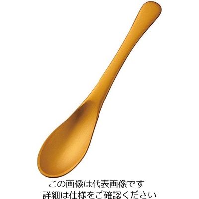 アズワン アルミ ティースプーン アルマイト ゴールド加工（1個箱） 1個 63-7181-15（直送品）