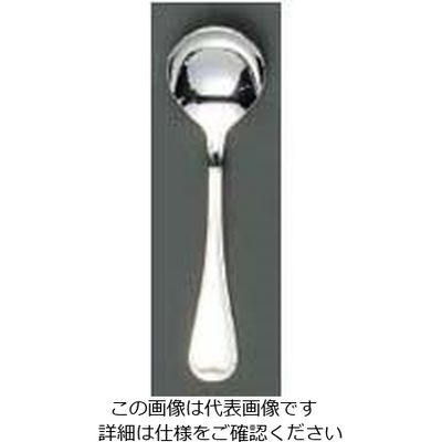 江部松商事 EBM 18ー8 オルフェ(銀メッキ付)デザートスープスプーン 63-7176-78 1個（直送品）