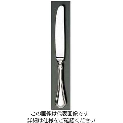 江部松商事 EBM 18ー8 シェルブール(銀メッキ付)テーブルナイフ(H・H)ノコ刃付 63-7177-61 1個（直送品）